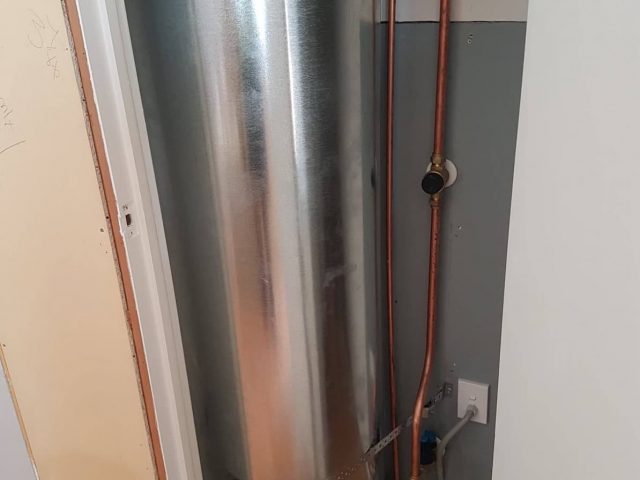 New Install of residential hot water cylinder